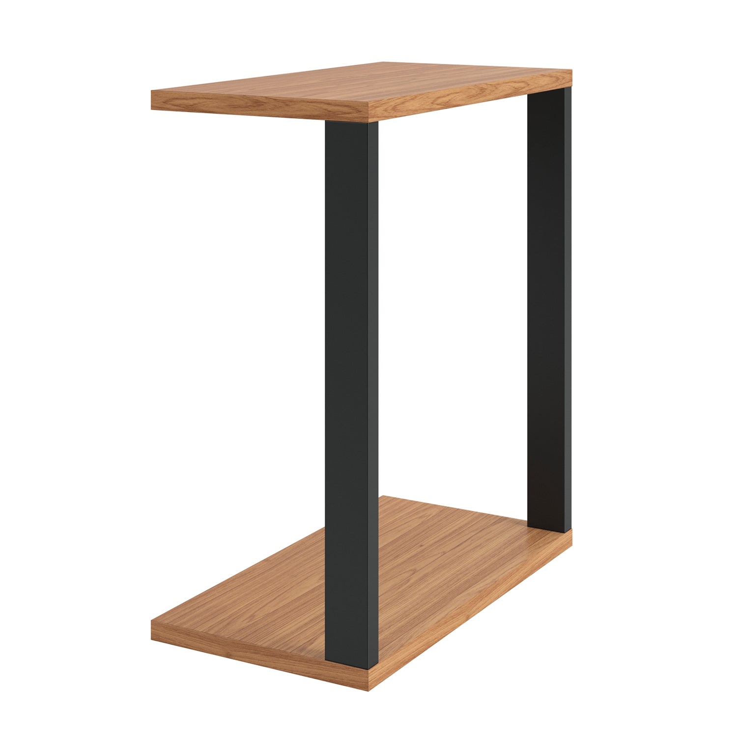 Mesa Auxiliar Cox 60X70X32 Natural, Negro