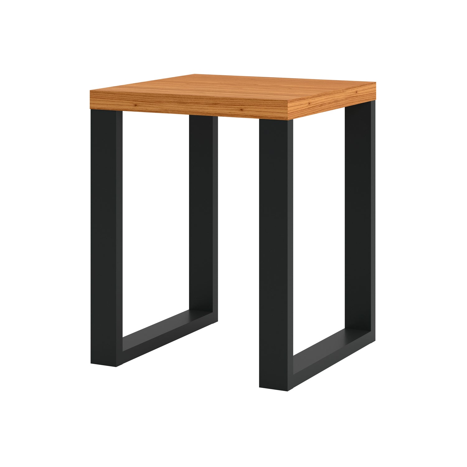 Mesa Auxiliar Cox 44X55X44 Natural, Negro
