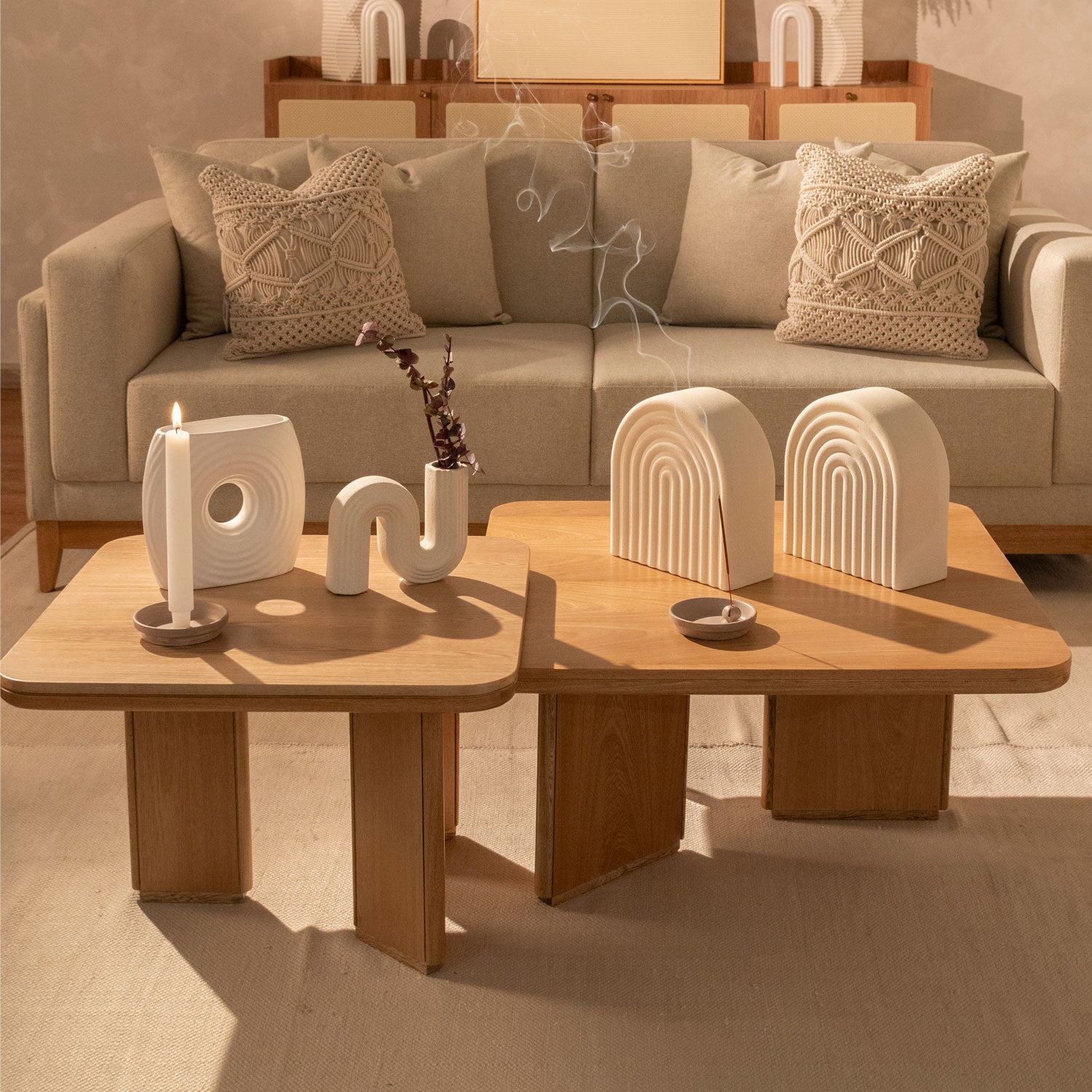 Mesa de Centro 38.3X60X60 Dereck Natural