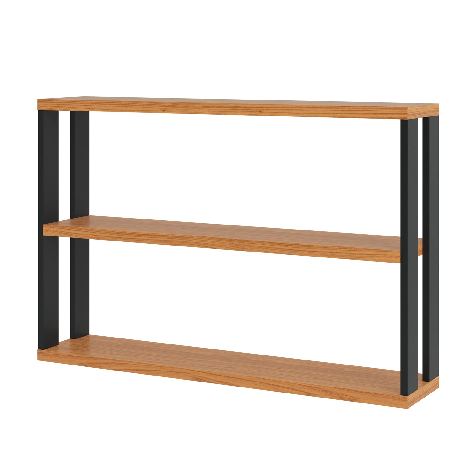 Repisa Cox 89X60X19 Natural, Negro