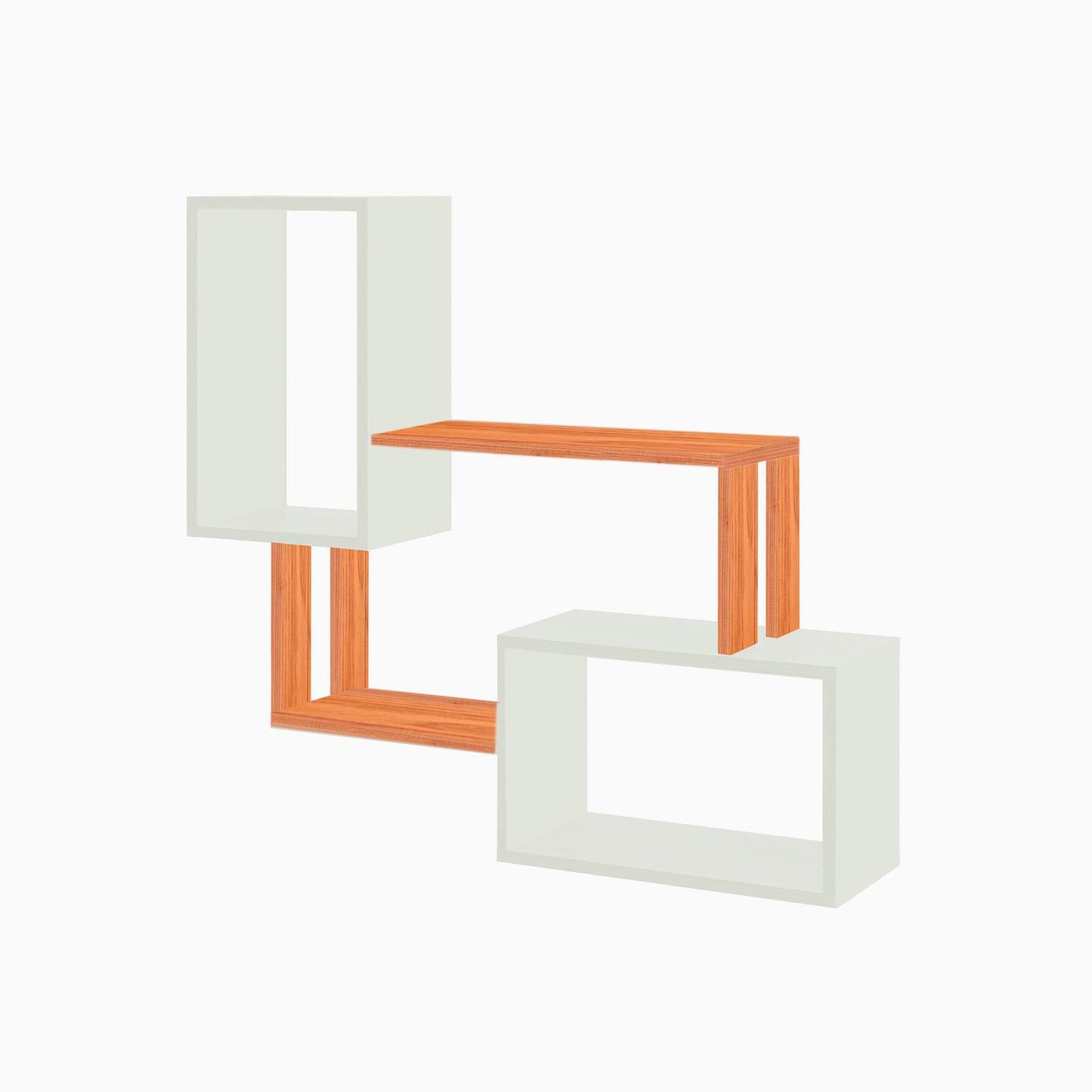 Repisa Cox 81X73X19 Natural, Off White