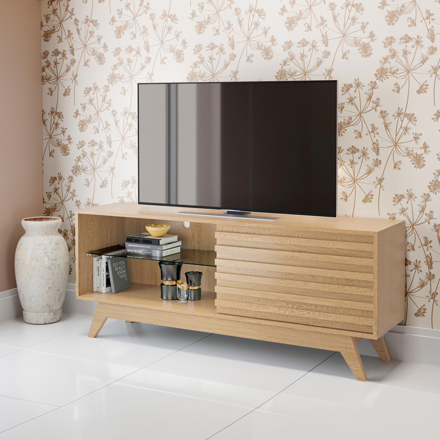 Mesa De Tv Deck 140X57 Natural