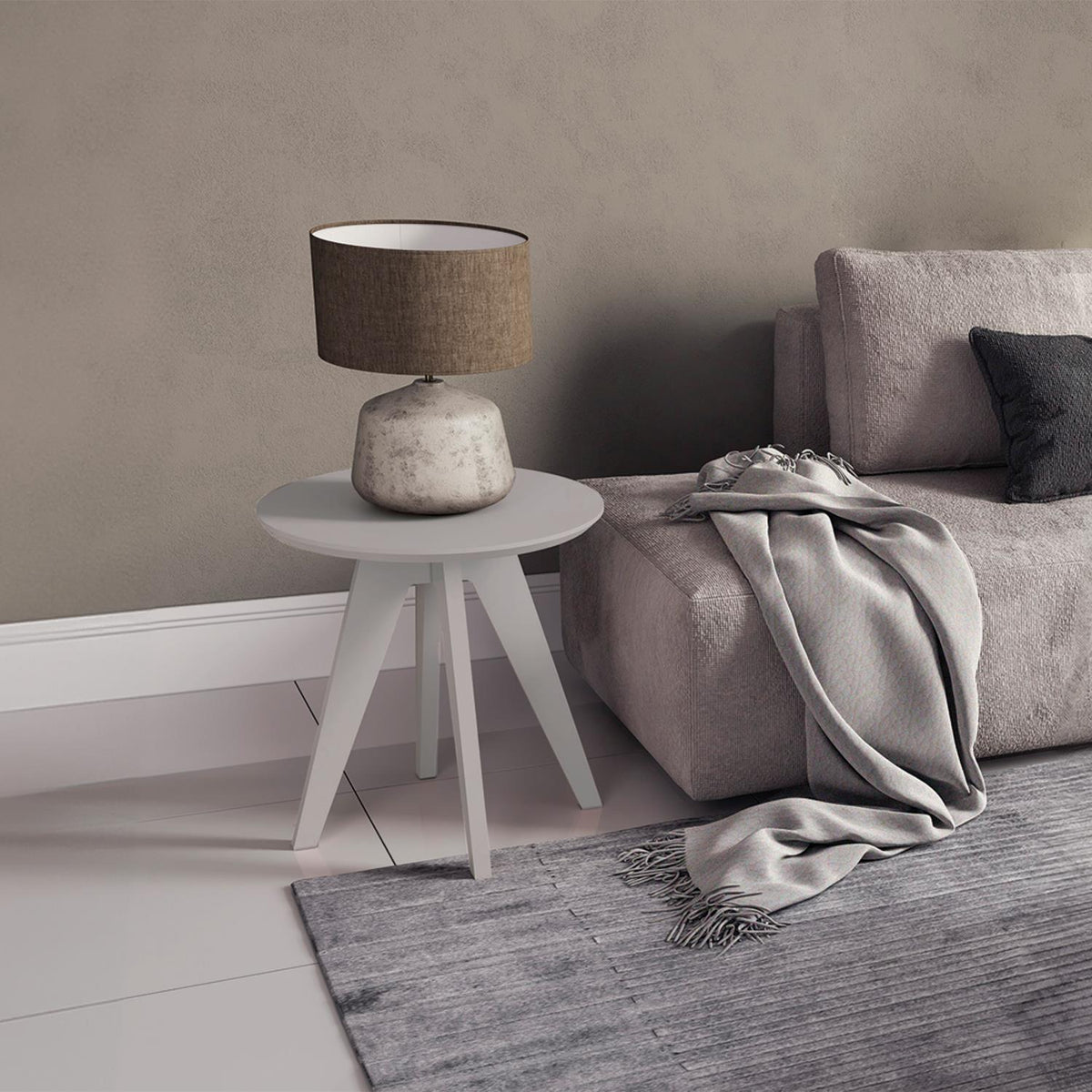 Mesa Auxiliar Toni 50X55X50 Taupe