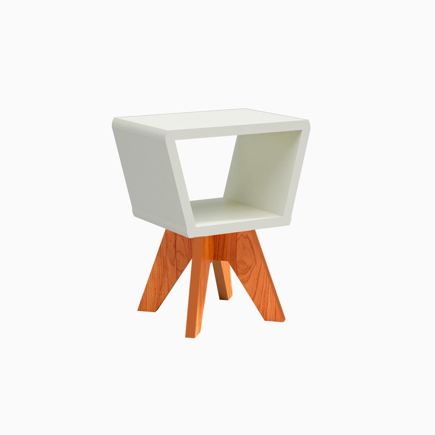 Mesa Auxiliar 43X57X30 Ari Off White, Natural