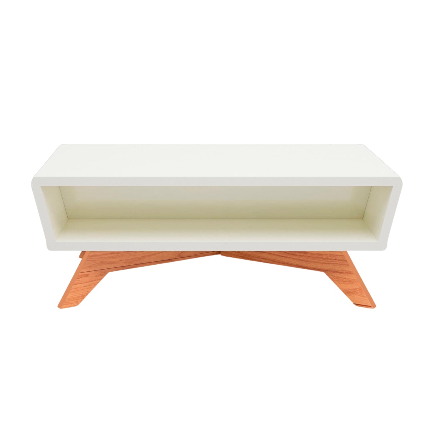 Mesa De Centro Ari 100X36X55 Off White, Natural