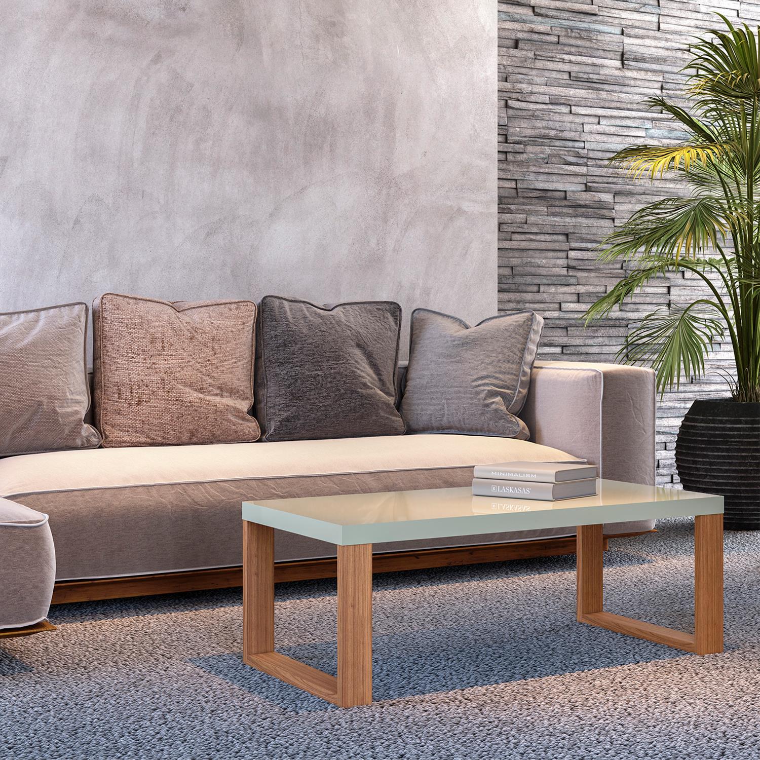 Mesa De Centro Cox 89X35X53 Natural, Off White