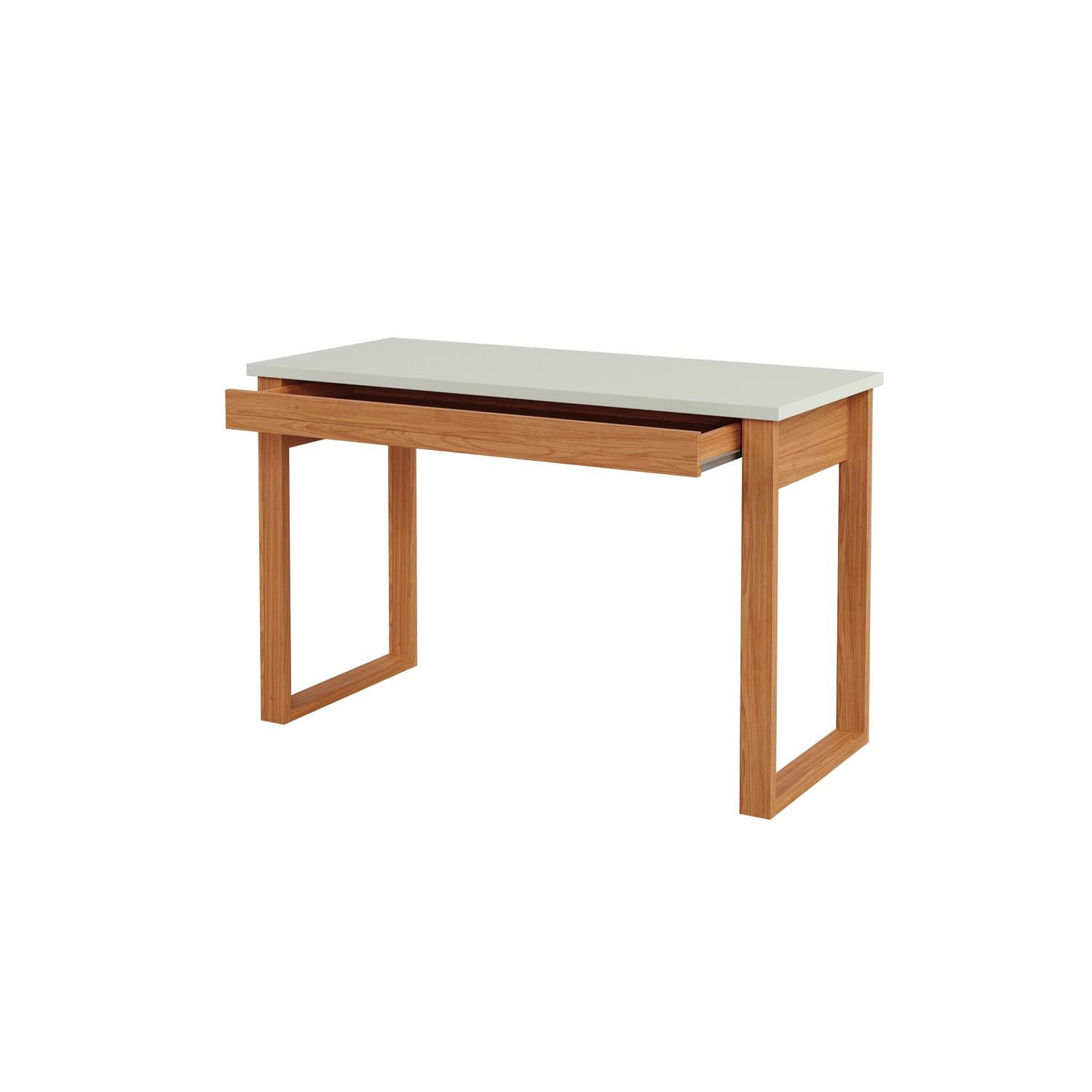 Escritorio Cox 118X75 Off White, Natural