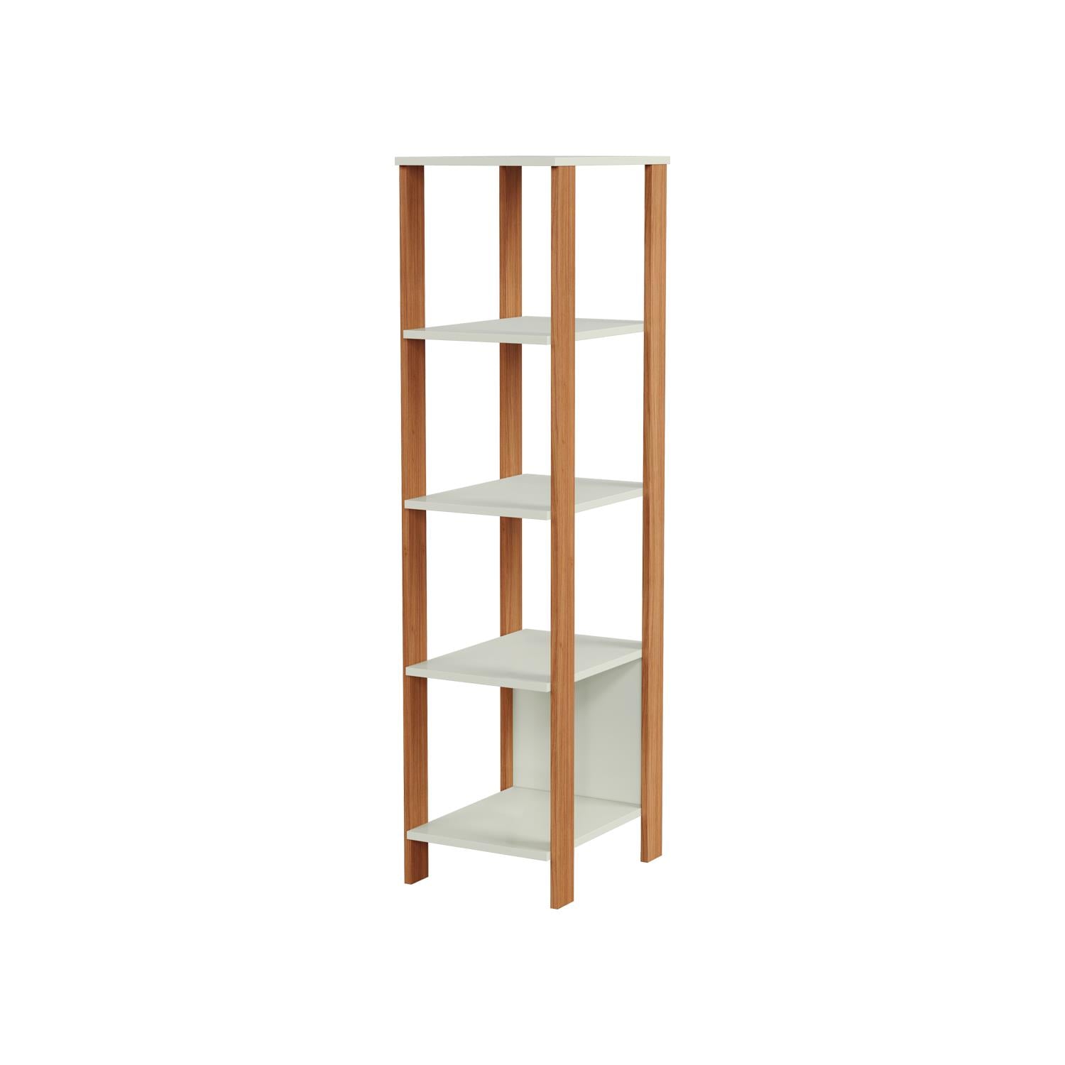 Biblioteca Cox 33X135X44 Off White, Natural