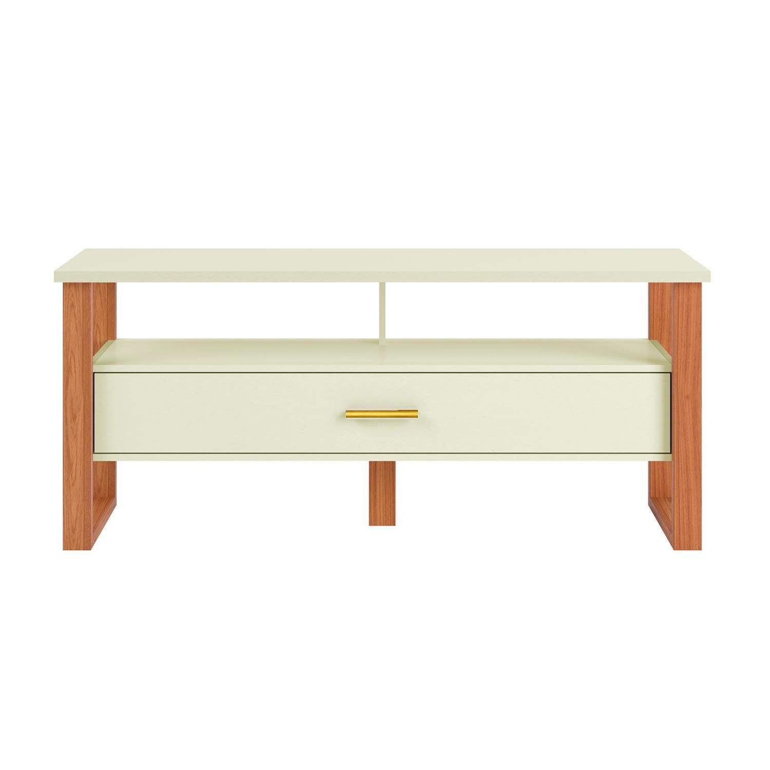 Mesa De Tv Cox 140X60 Off White, Natural