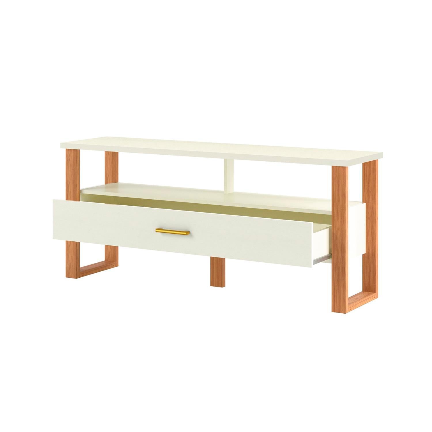 Mesa De Tv Cox 140X60 Off White, Natural