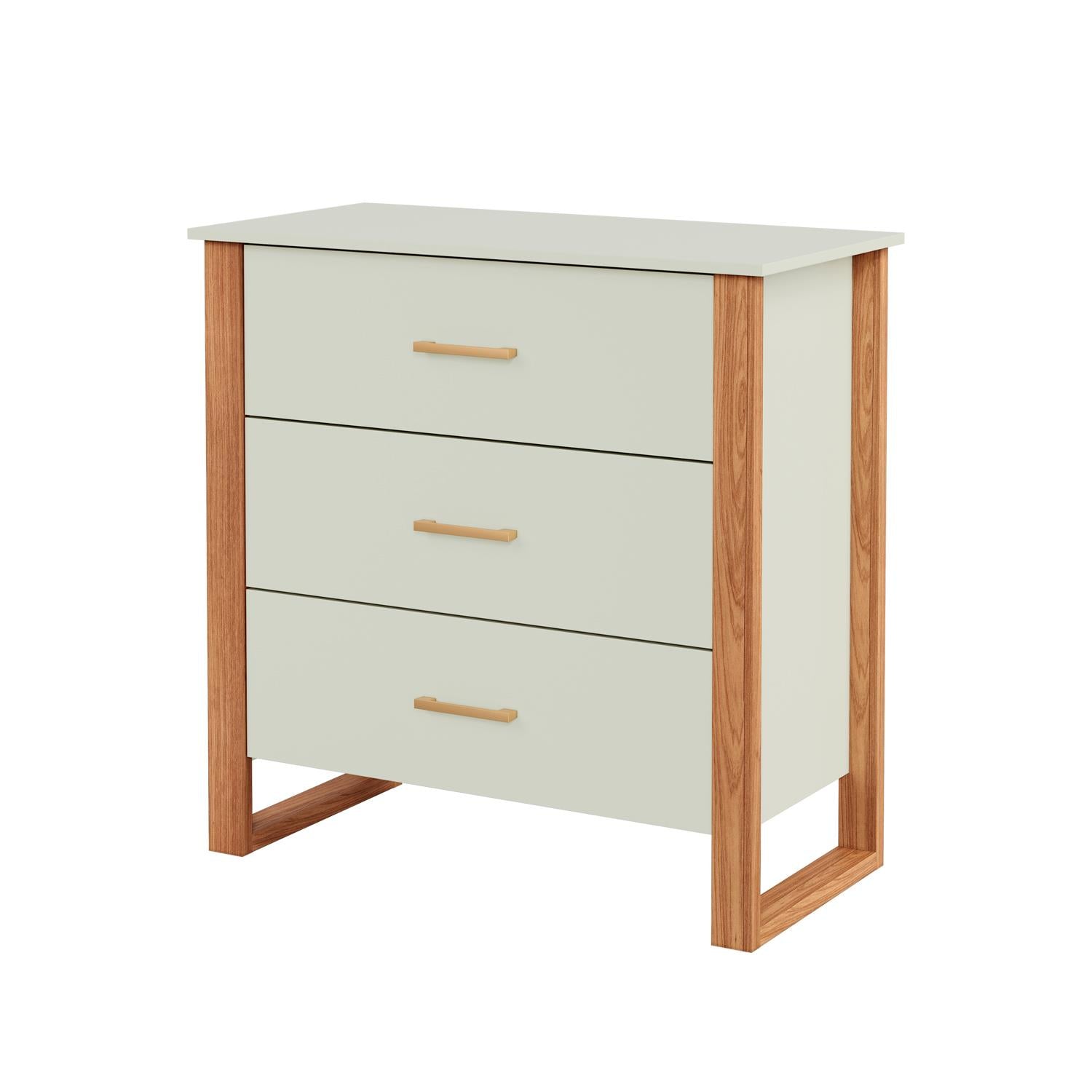 Comoda Cox 89X89X44 Off White, Natural