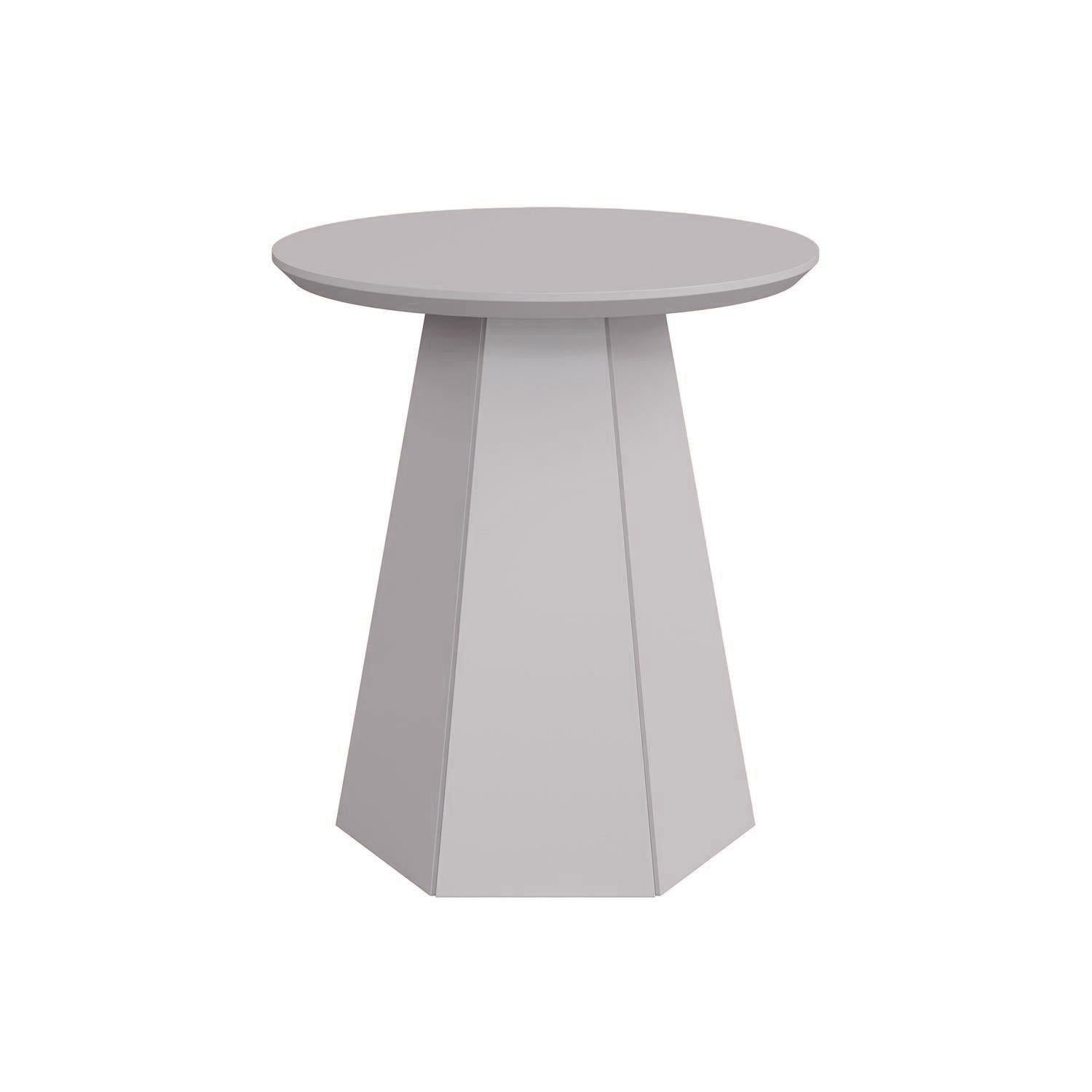 Mesa Auxiliar Madeira 50X55 Taupe