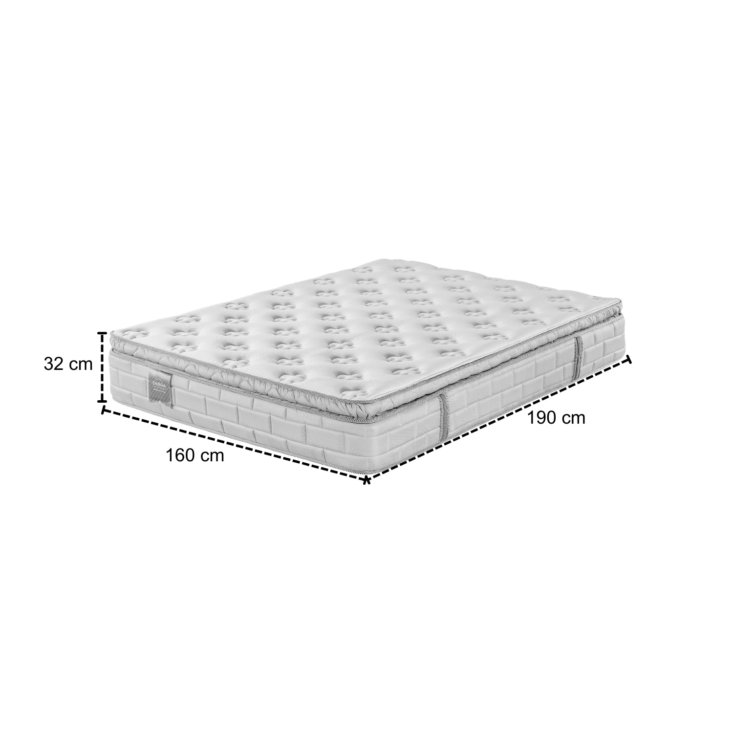 Combo Colchón Queen Aurora Gris Pillow Top (Garantia 15 años)+ Cama+ Almohadas