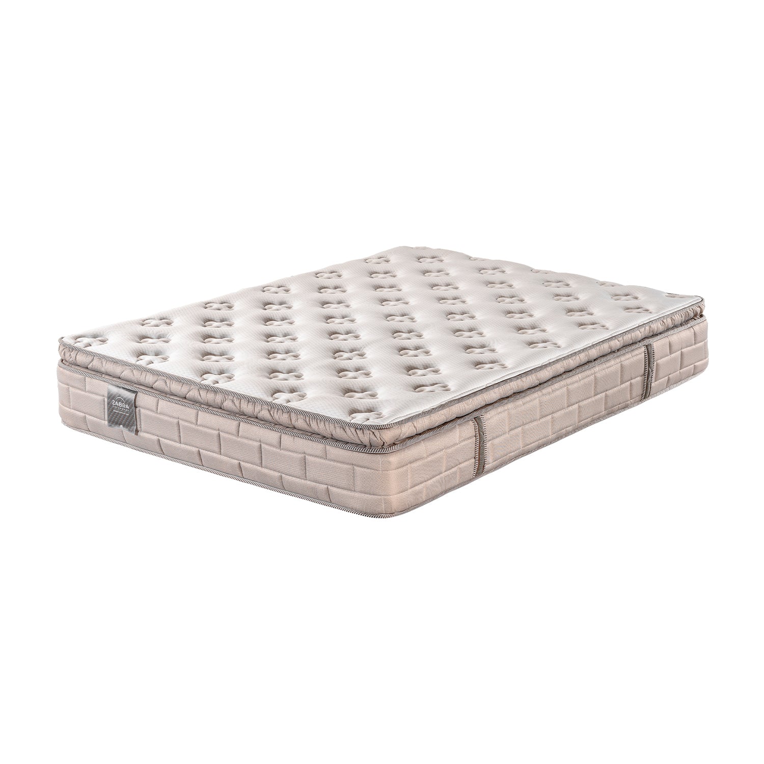Combo Colchón Queen Aurora Beige Pillow Top+ Cama+ Almohadas