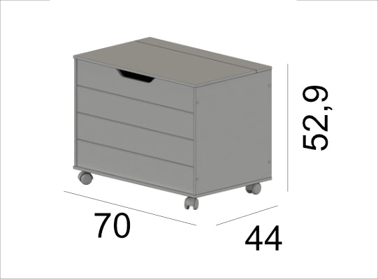 Juguetero Angie 70X43X51 Rosa