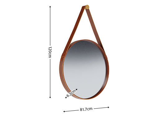 Espejo Aliss 81X81 Café