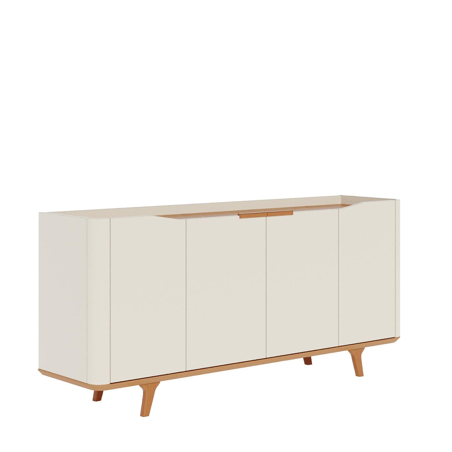 Bifé Buxy 160X79X41 Off White, Natural