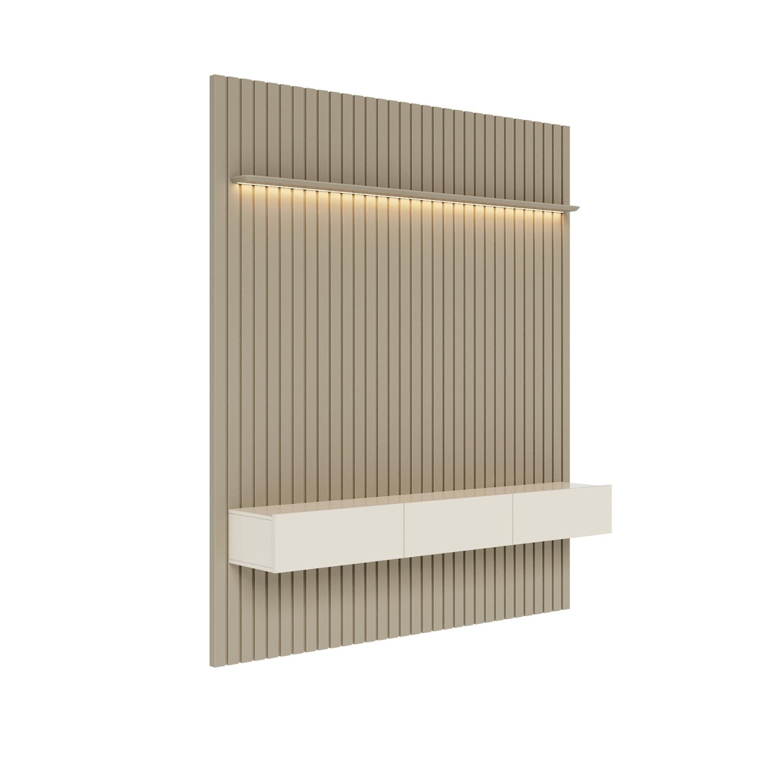 Panel De Tv Alain 184X218X36 Gris