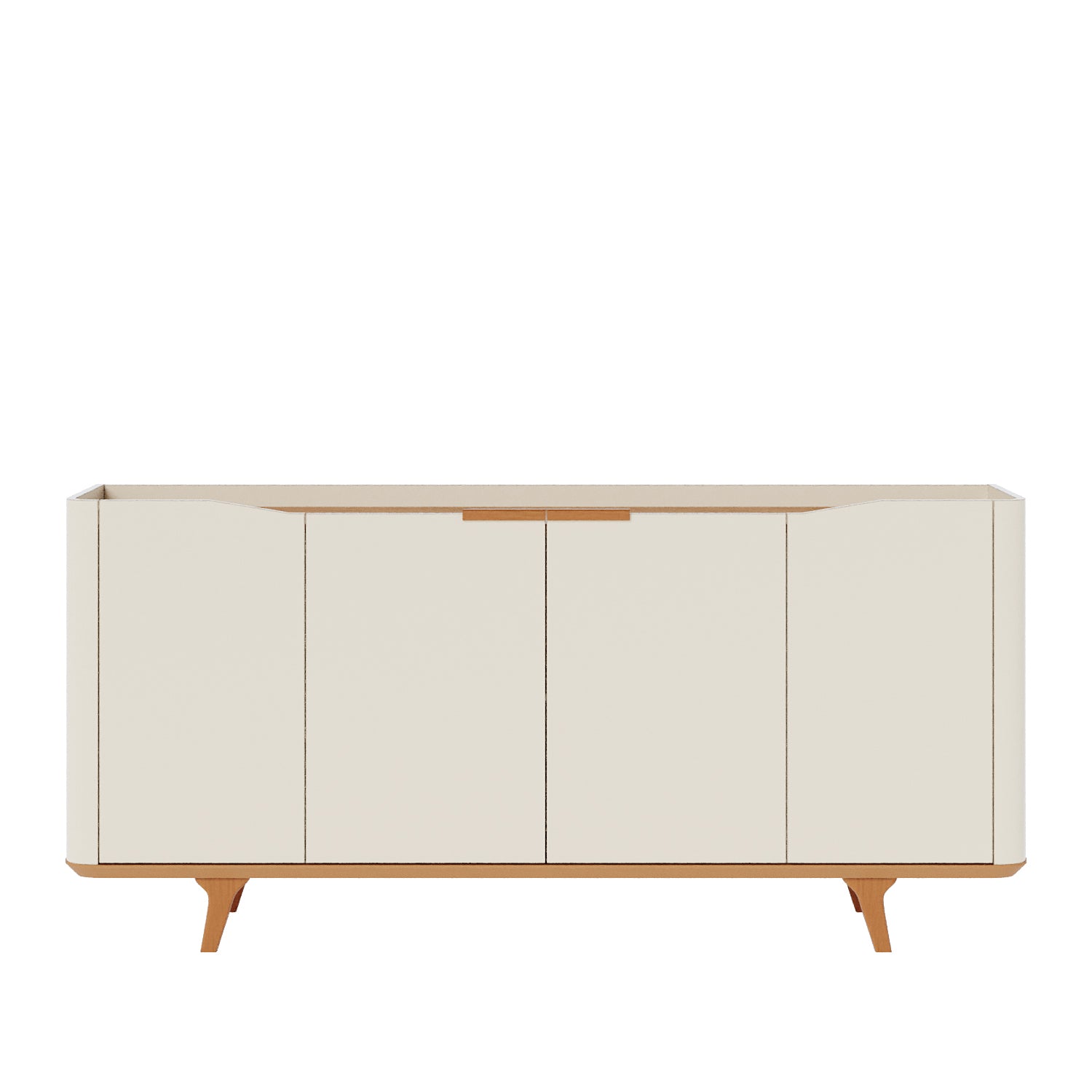 Bifé Buxy 160X79X41 Off White, Natural