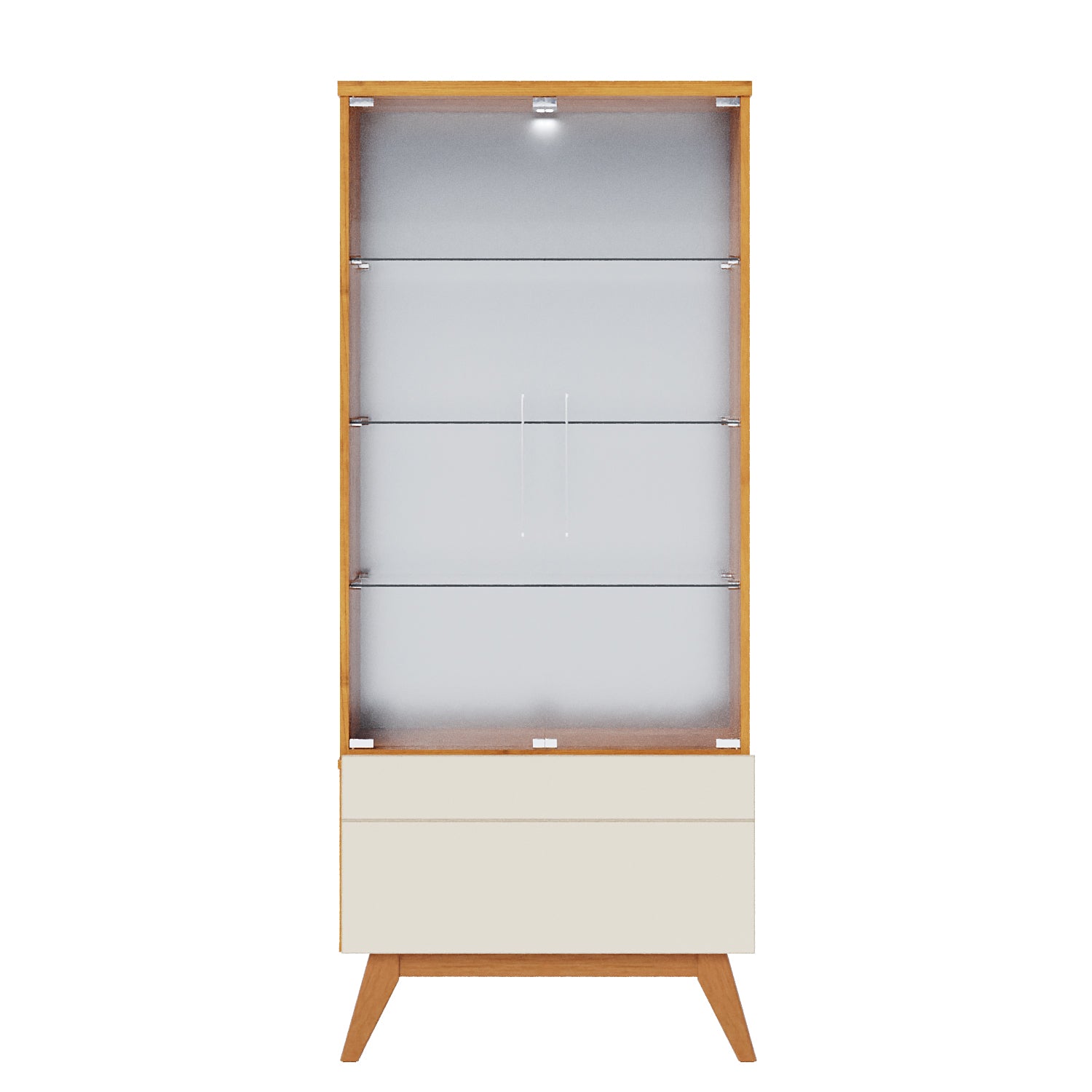 Vitrina Ines 73X165X40 Natural, Off White