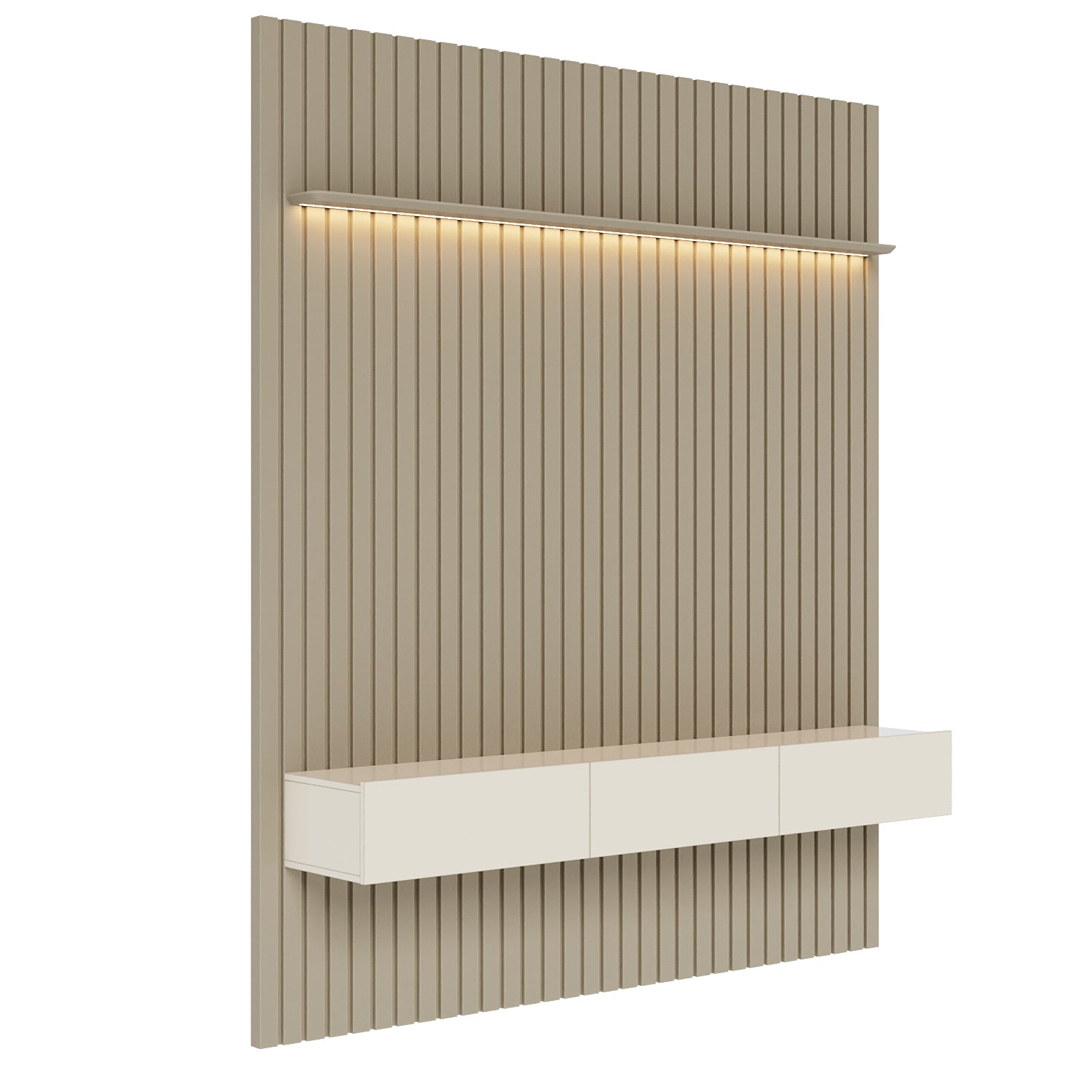 Panel De Tv Alain 184X218X36 Gris