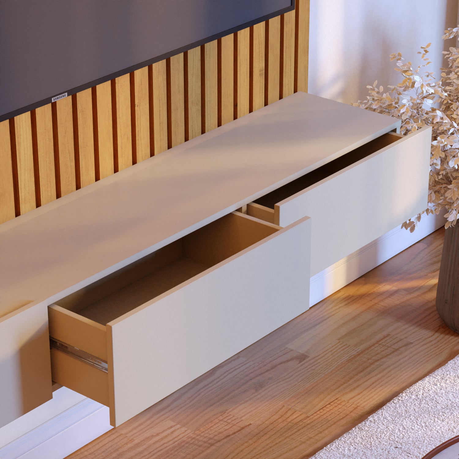 Panel De Tv Alain 184X218X36 Natural