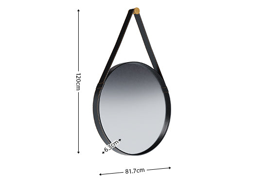 Espejo Aliss 81X81 Negro