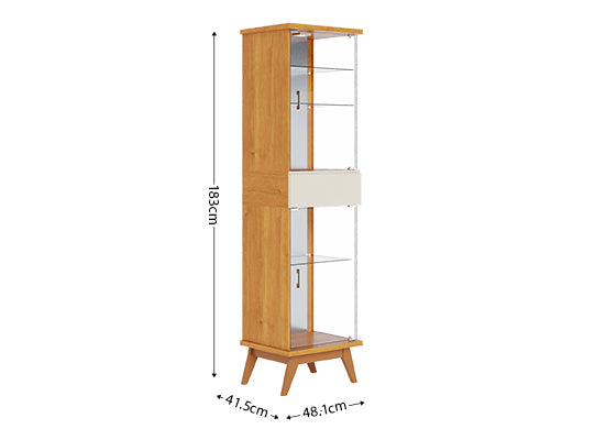 Vitrina Ines 48X183X41 Natural, Off White