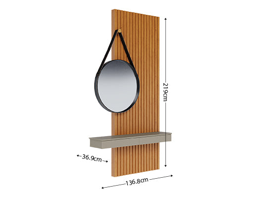 Consola Espejo Alicia 136X219 Gris