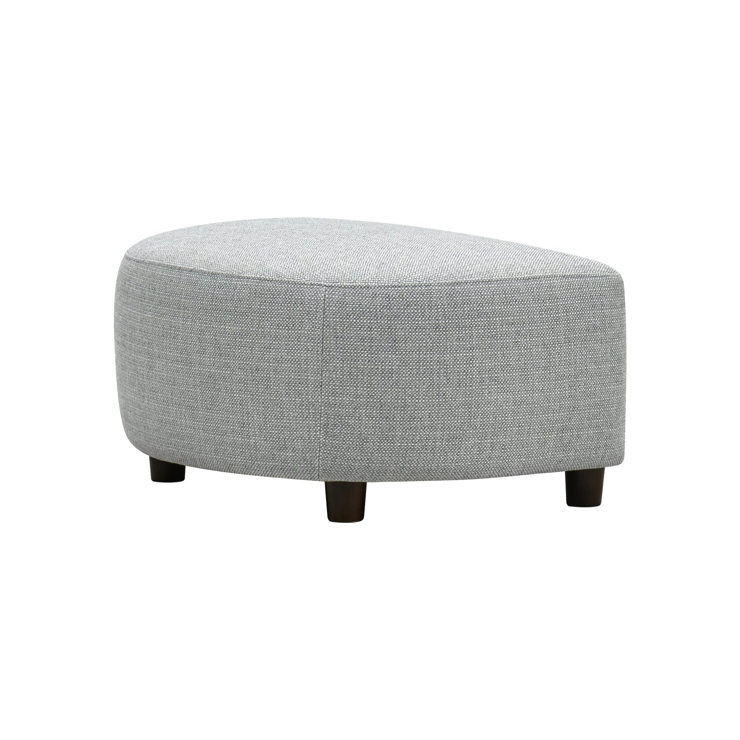 Puff Adelle Lino Gris Plata
