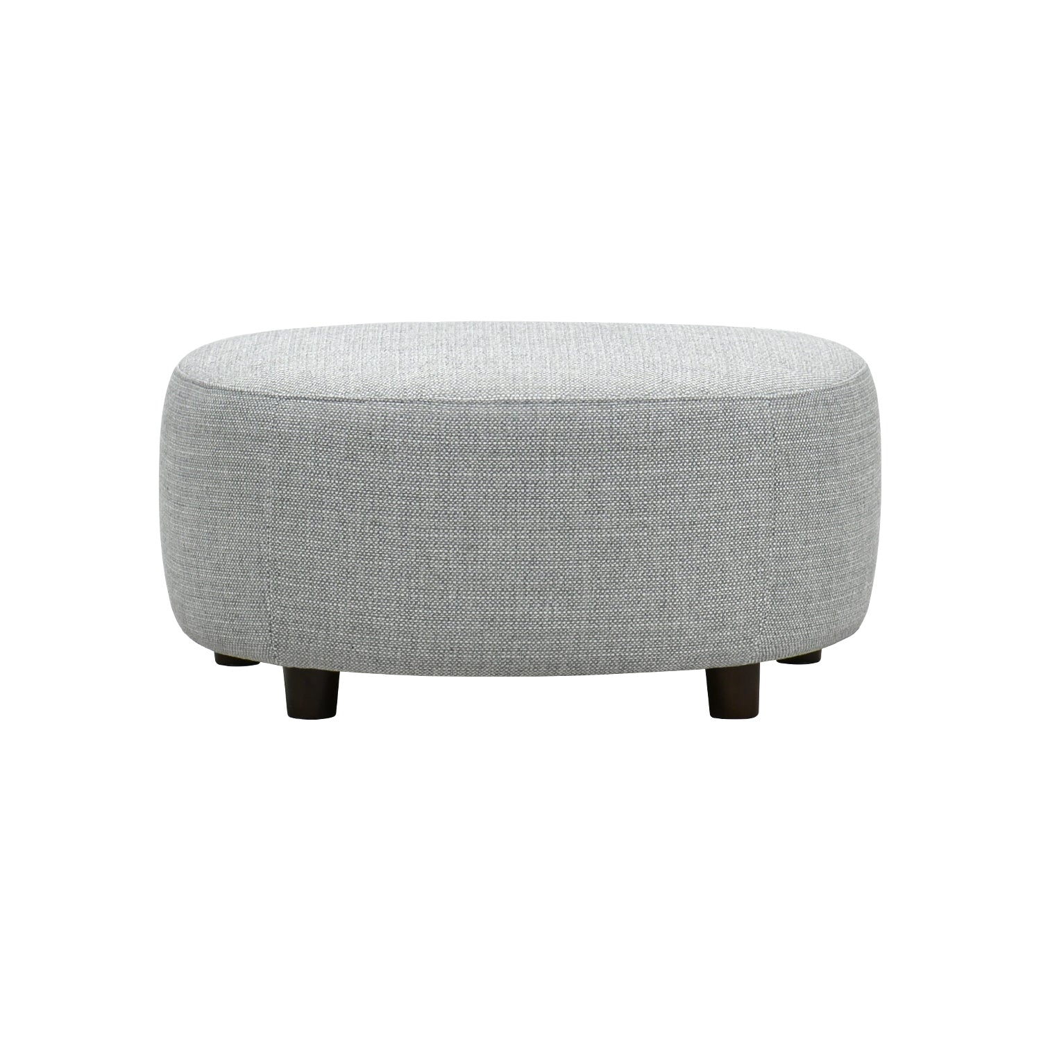 Puff Adelle Lino Gris Plata