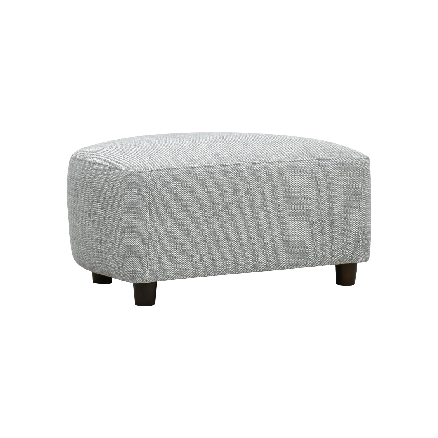 Puff Adelle Lino Gris Plata