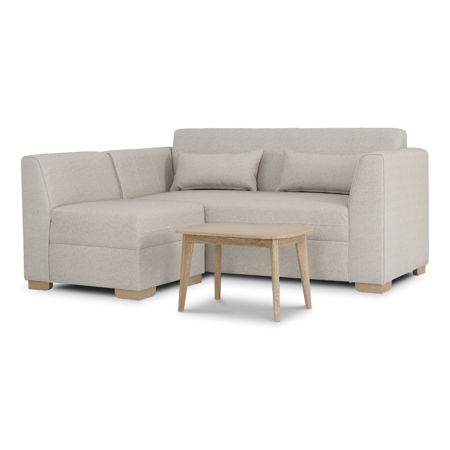 Juego de Sala Dalton Eurolino Vitore Trigo, Natural