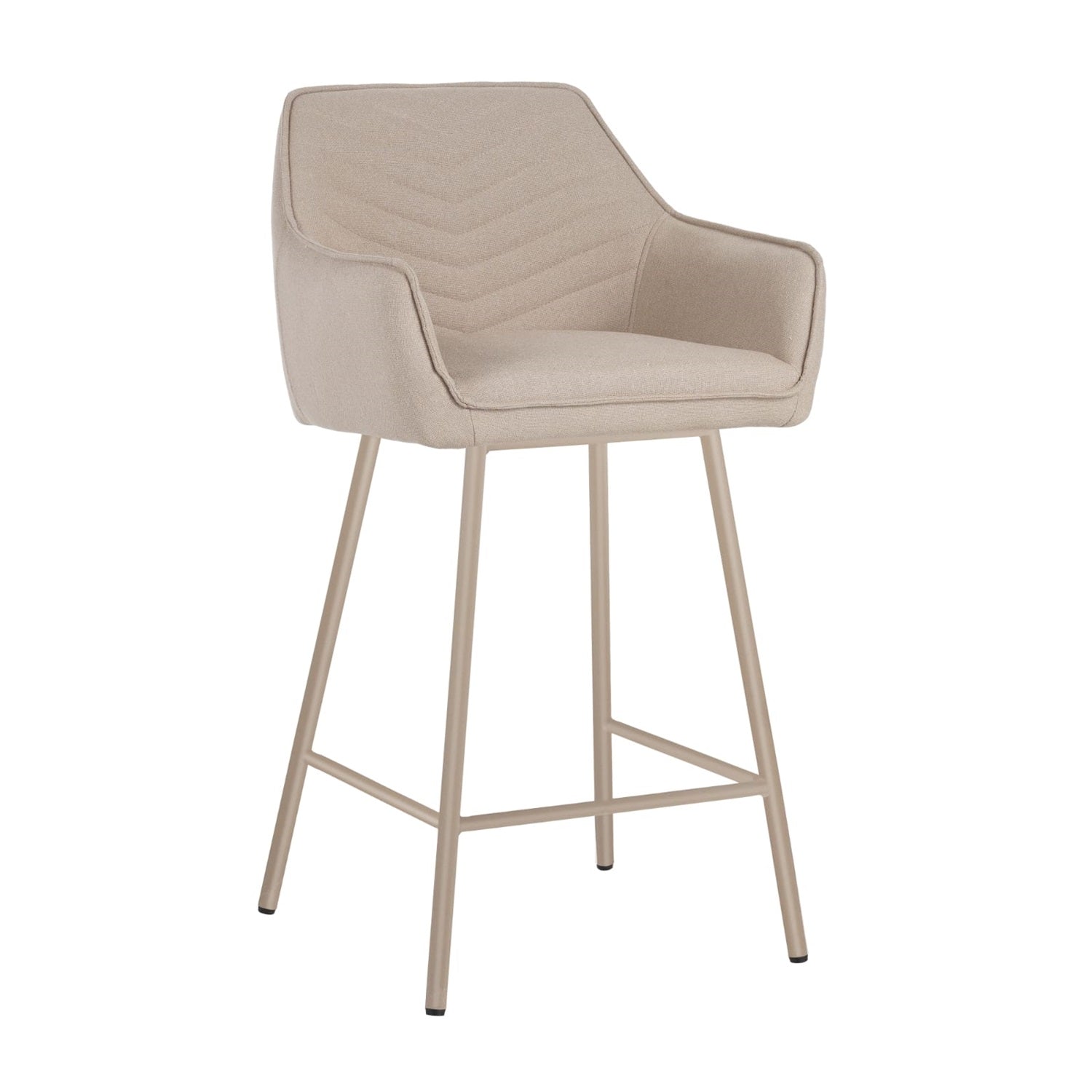 Silla Para Barra Colin Velvet Taupe
