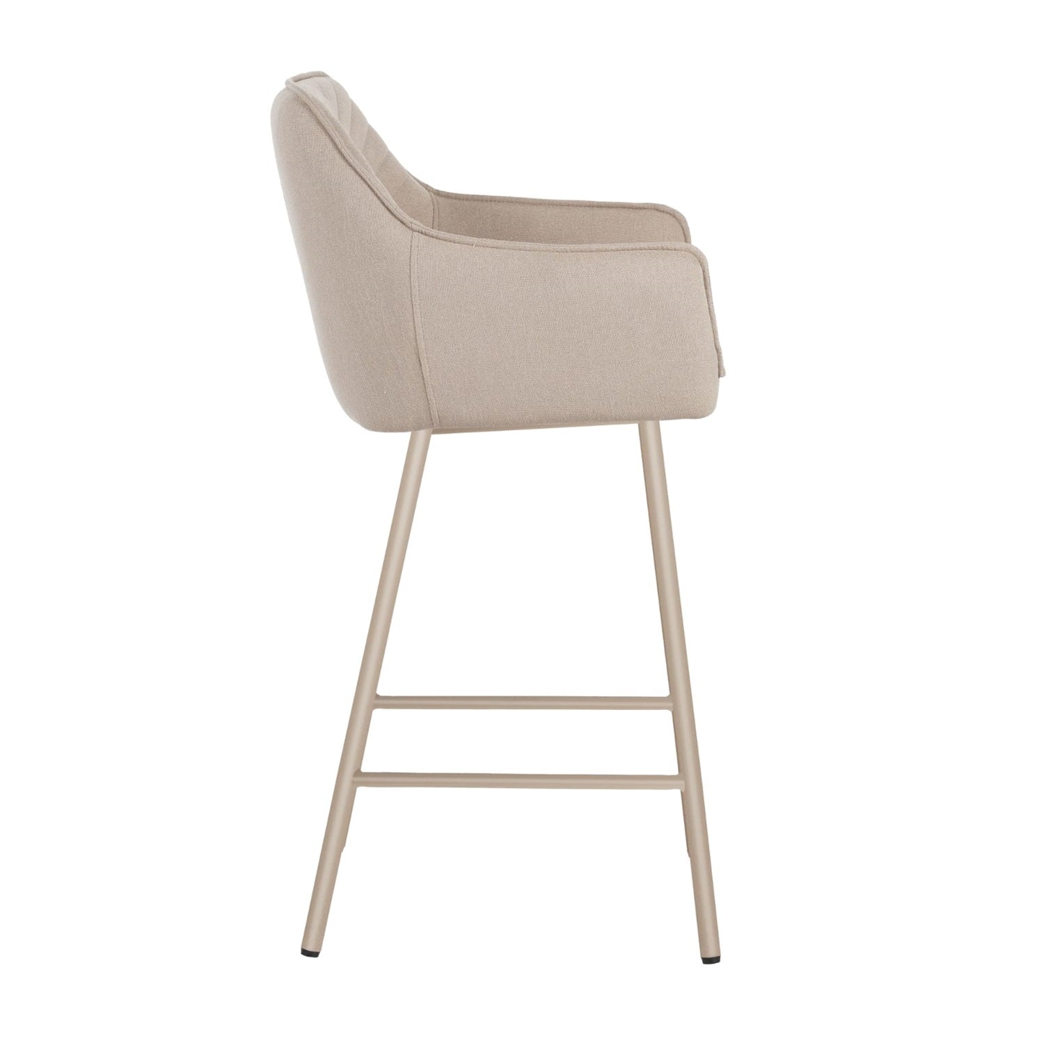 Silla Para Barra Colin Velvet Taupe
