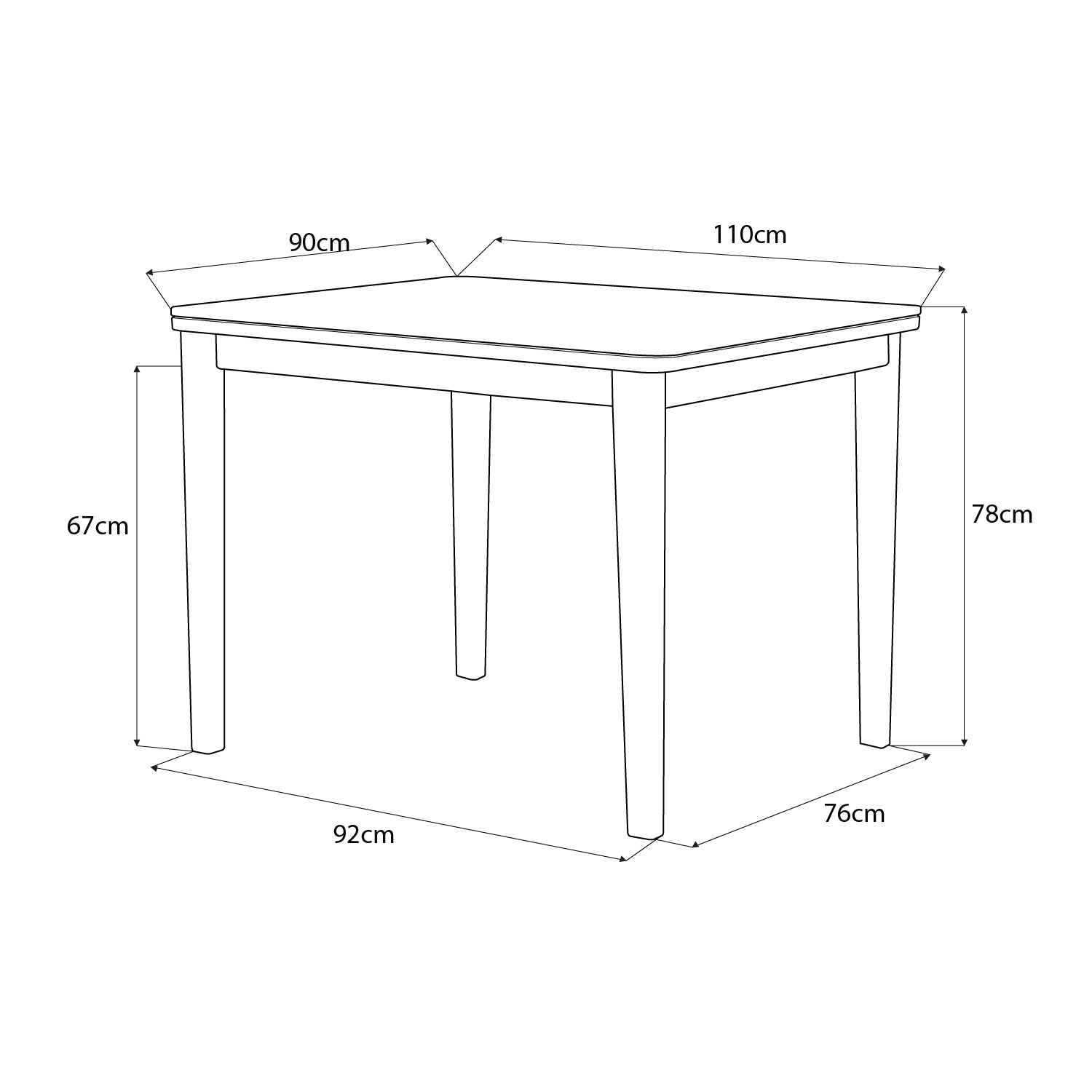 Comedor 4 Puestos Adam Lino Verona Beige, Natural 4 Sillas
