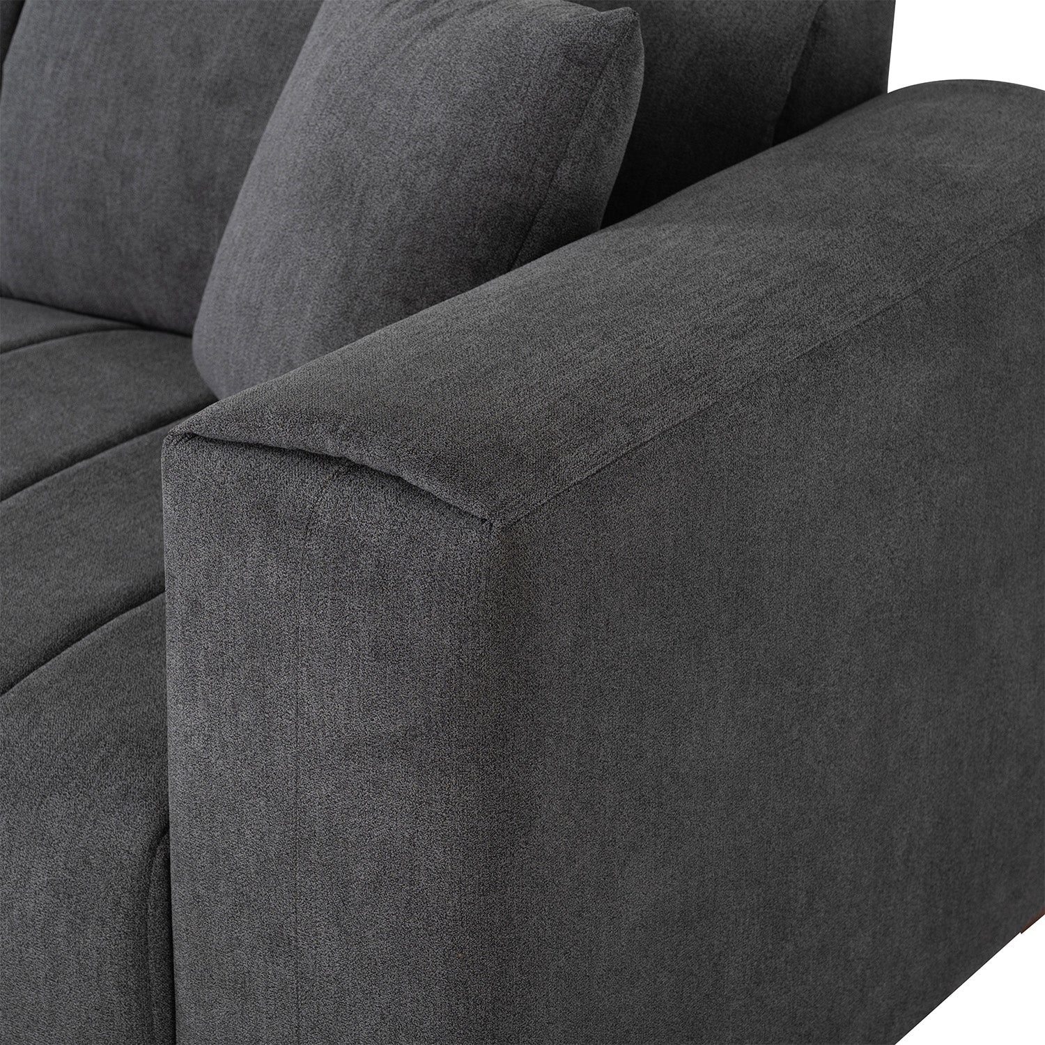 Sofá 2 Puestos Savana Microfibra Nacano Gris, Natural