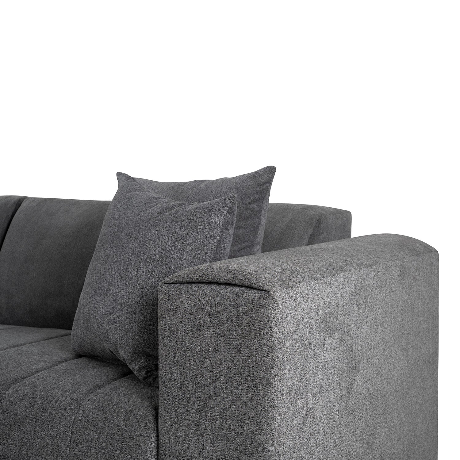 Sofá 2 Puestos Savana Microfibra Nacano Gris, Natural