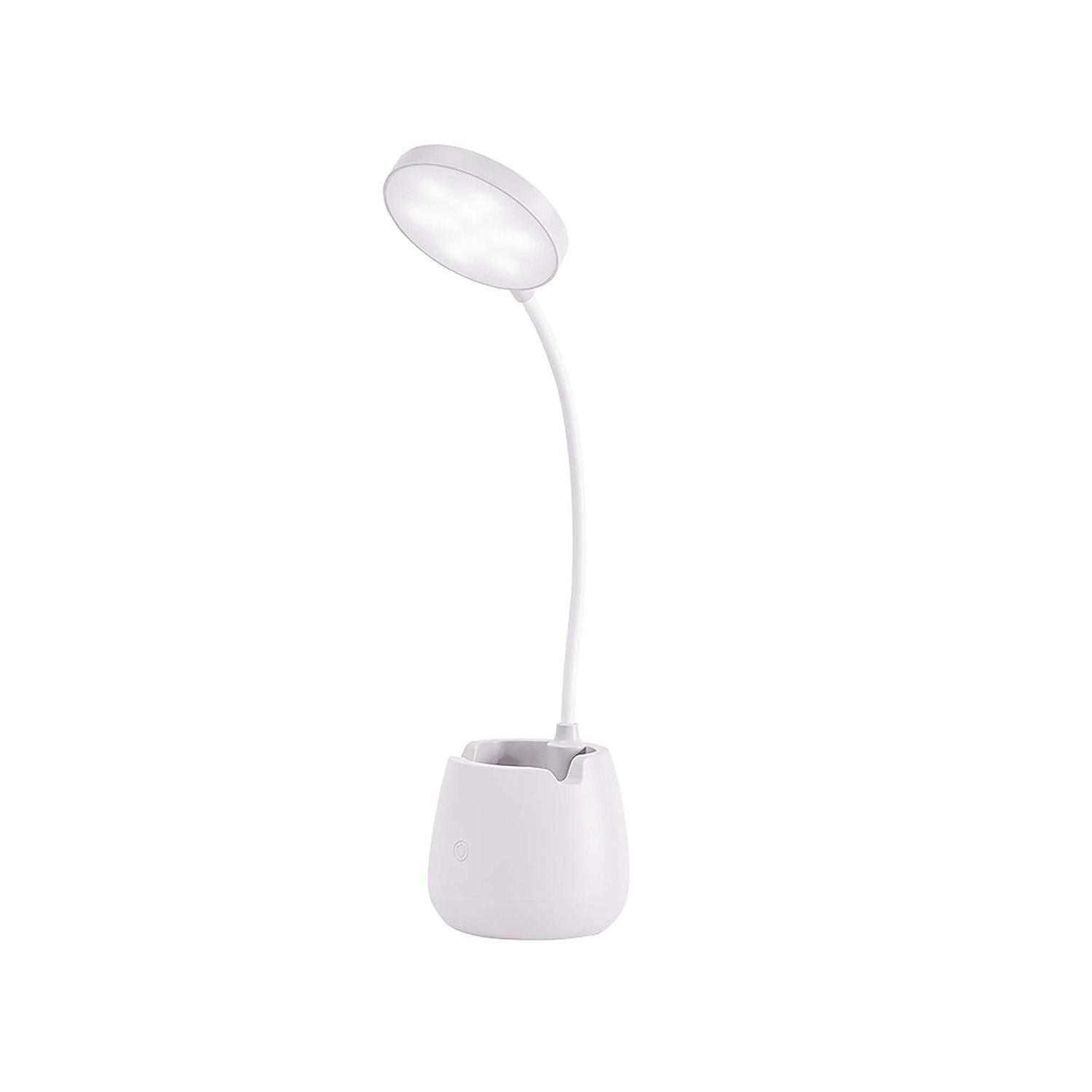 Lampara De Mesa 11X15  Led Deka Blanco
