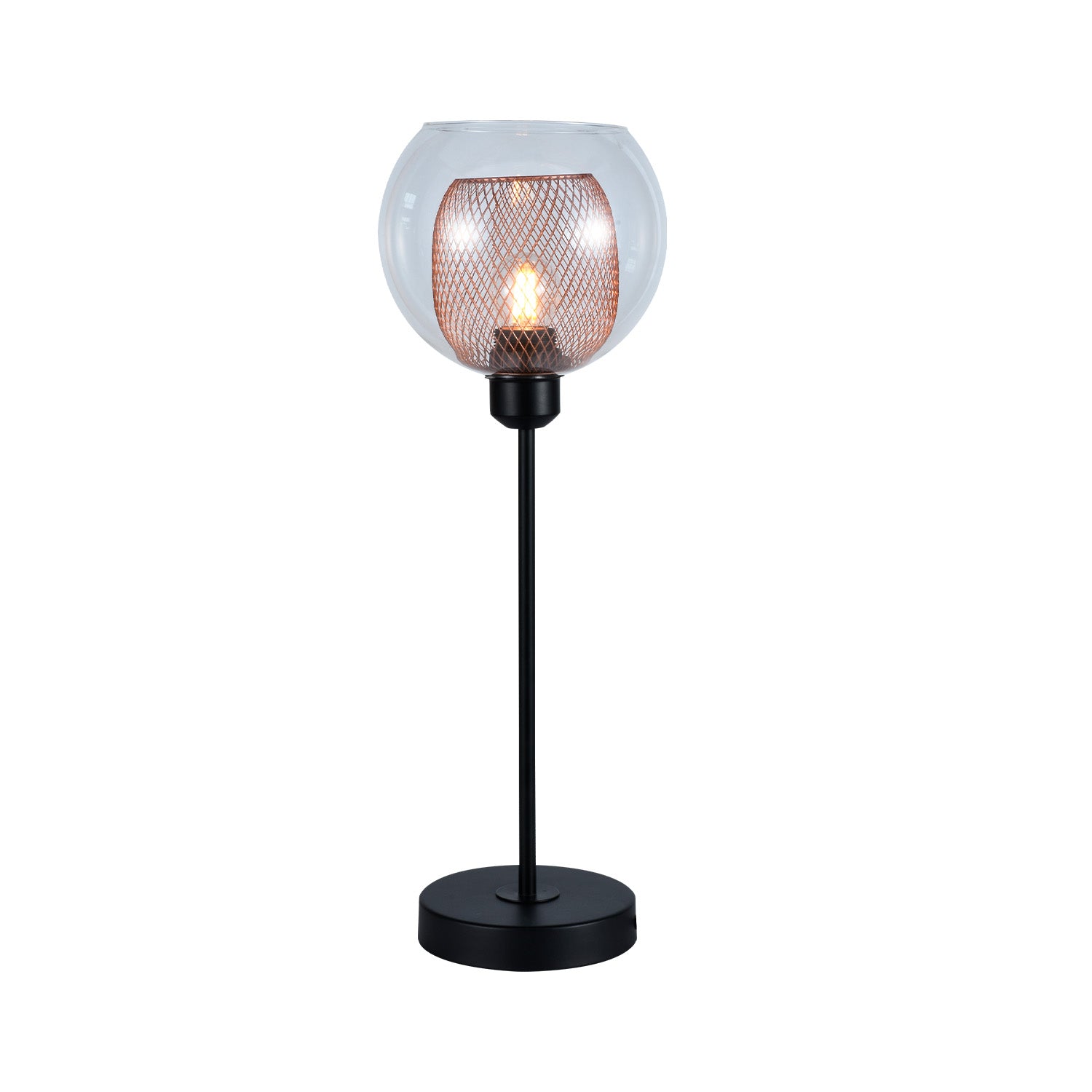 Lampara De Mesa 17.5X50  Hodei Negra