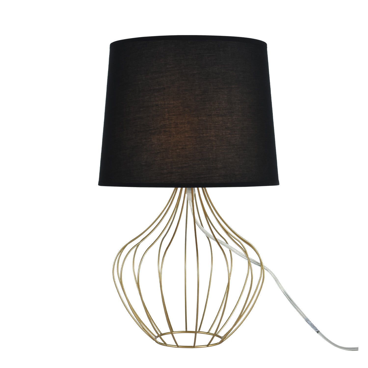 Lampara Mesa 31X50  Amarita Black Negra
