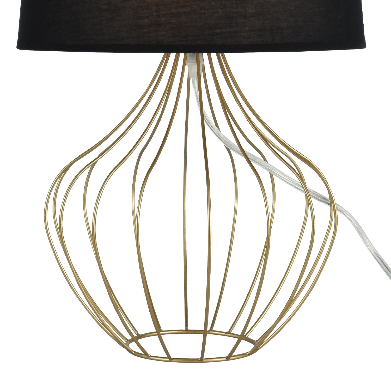 Lampara Mesa 31X50  Amarita Black Negra