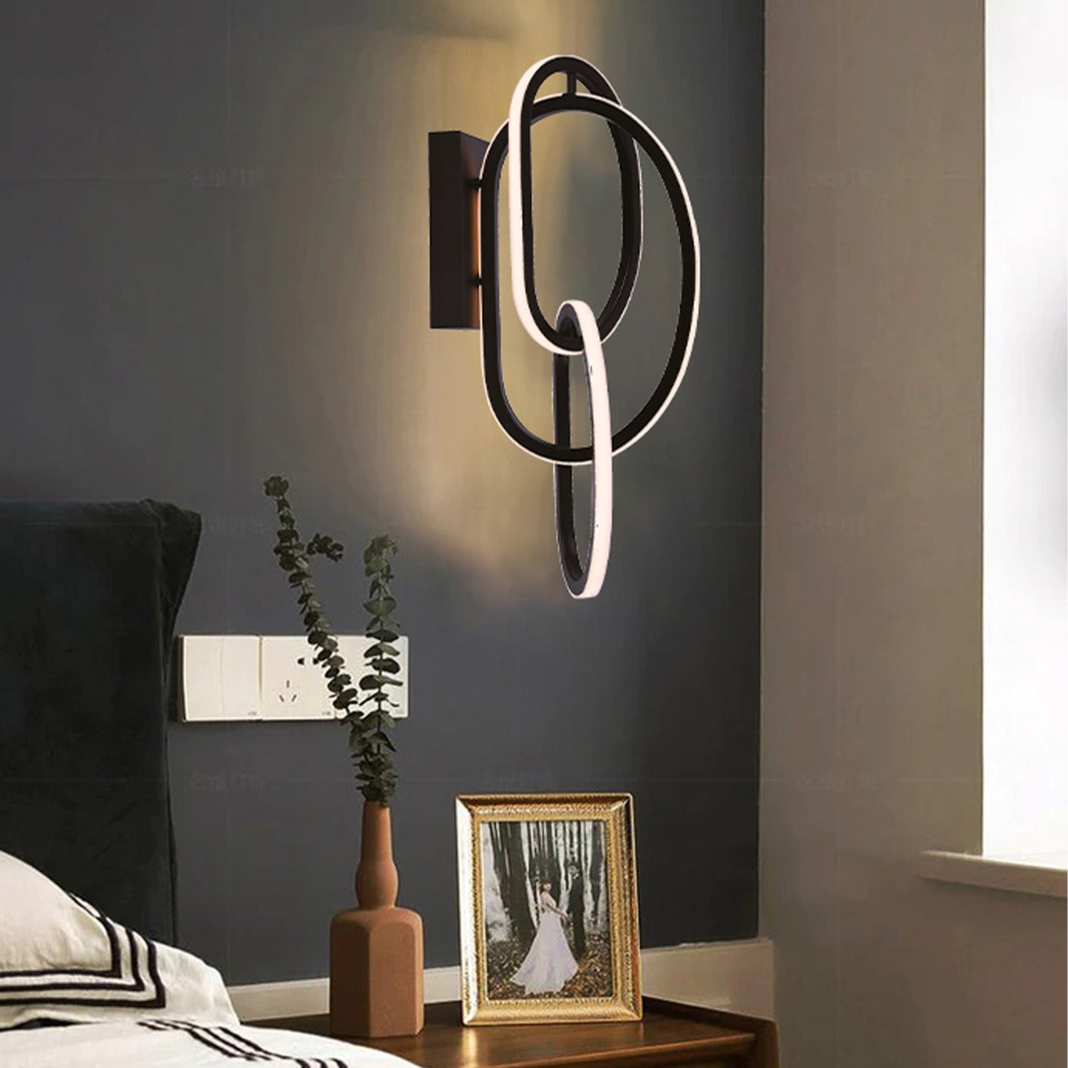 Lampara De Techo 16X50  Led Look Negra