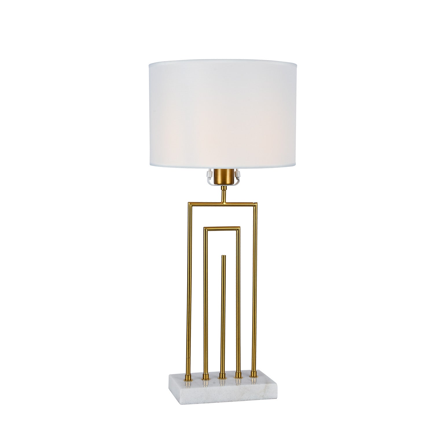 Lampara De Mesa 32X62  Aba Blanca