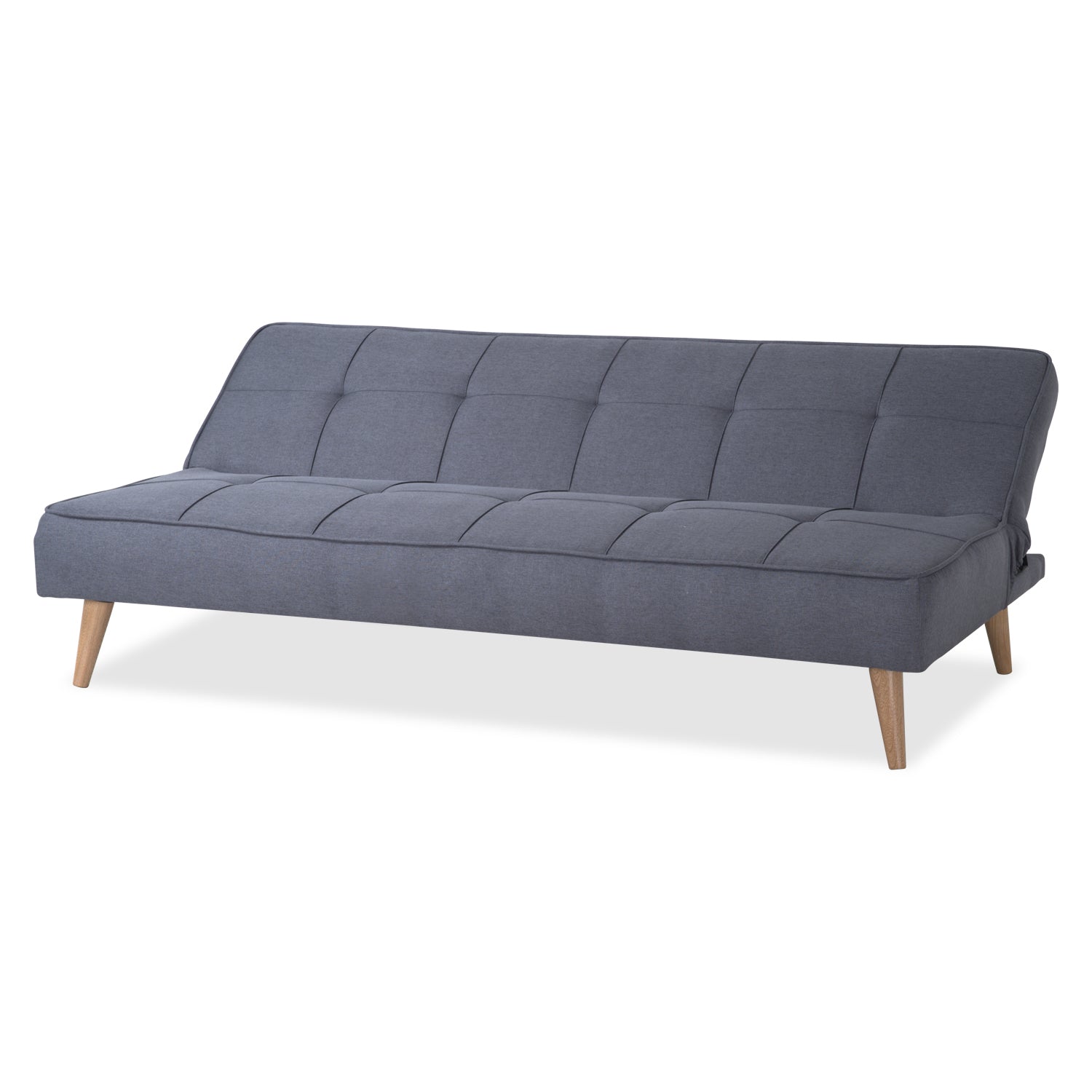 Sofá Cama Daytona Lino Haus Gris Plomo, Natural