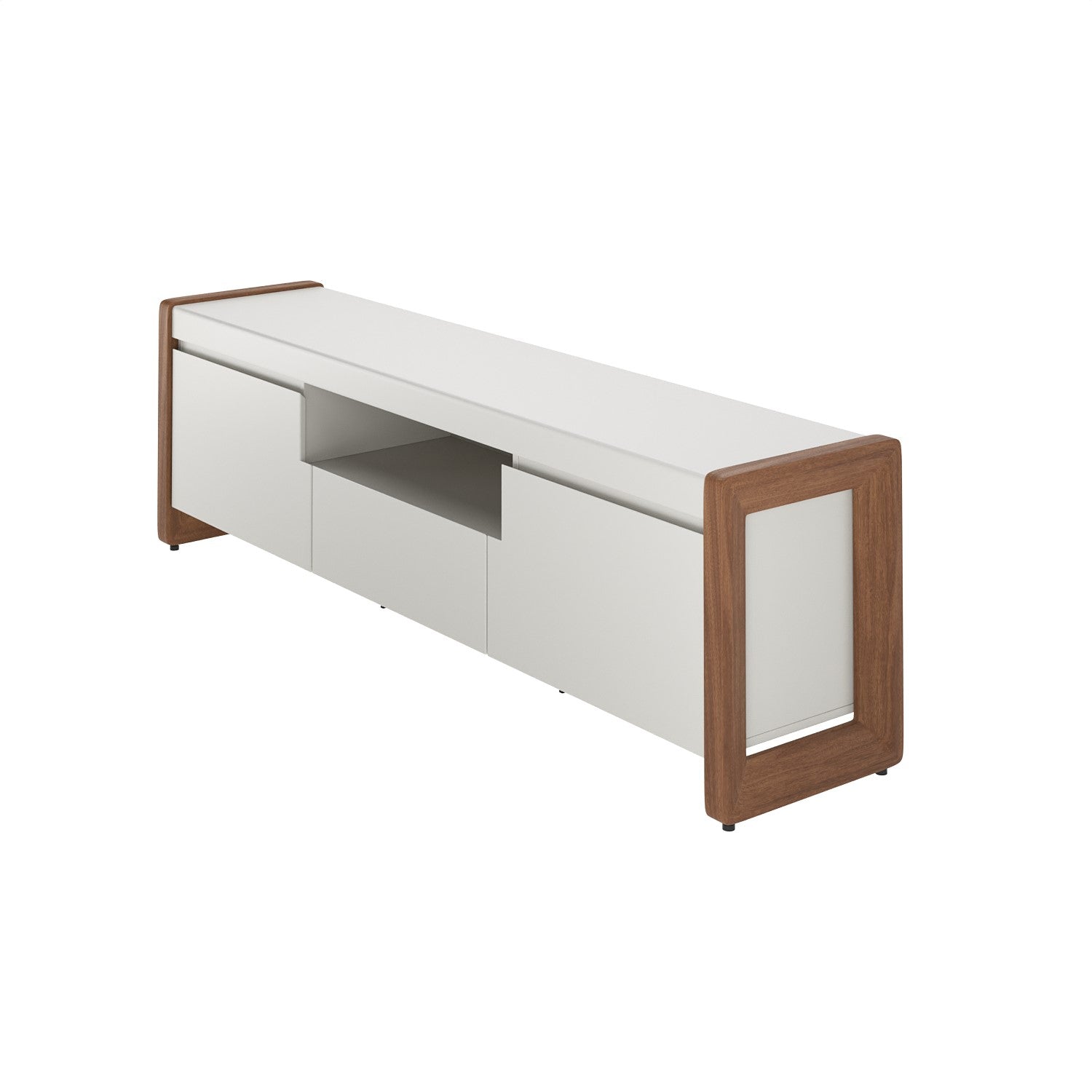 Mesa De Tv Clara 188X56X40 Off White, Natural