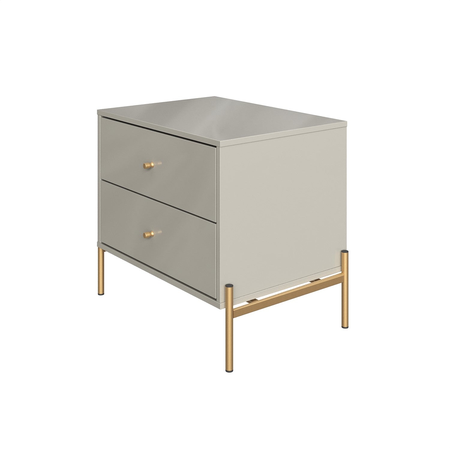 Mesa De Noche Dante 64X56X44 Gris