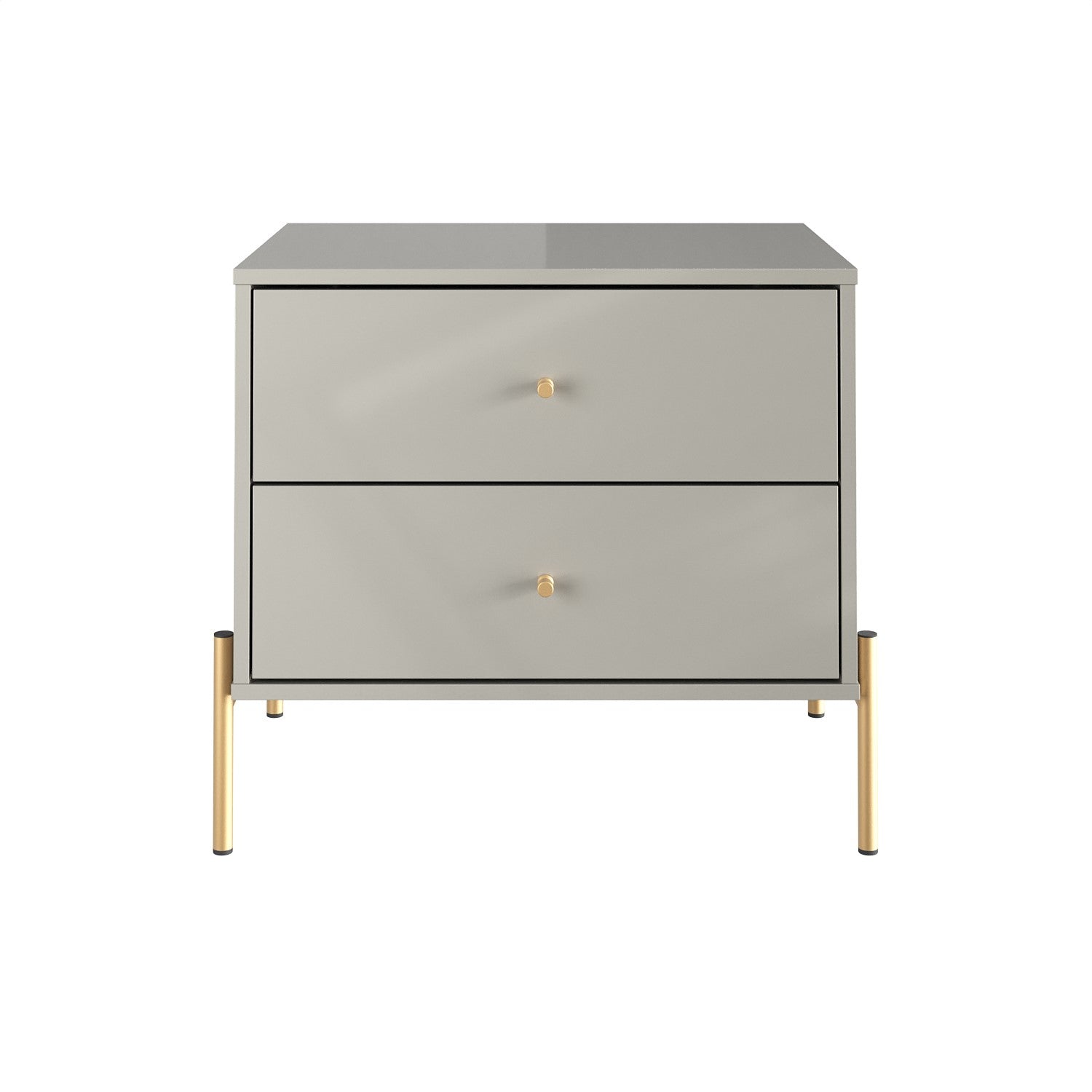 Mesa De Noche Dante 64X56X44 Gris