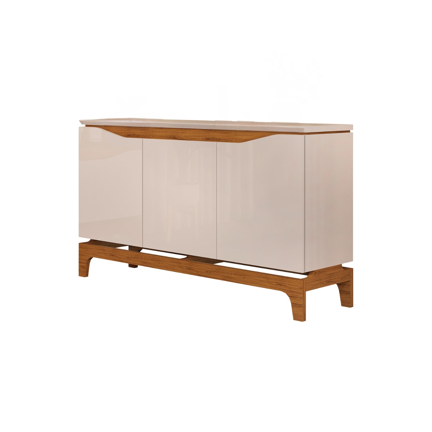 Bife Amelie 136X80X36 Off White, Natural