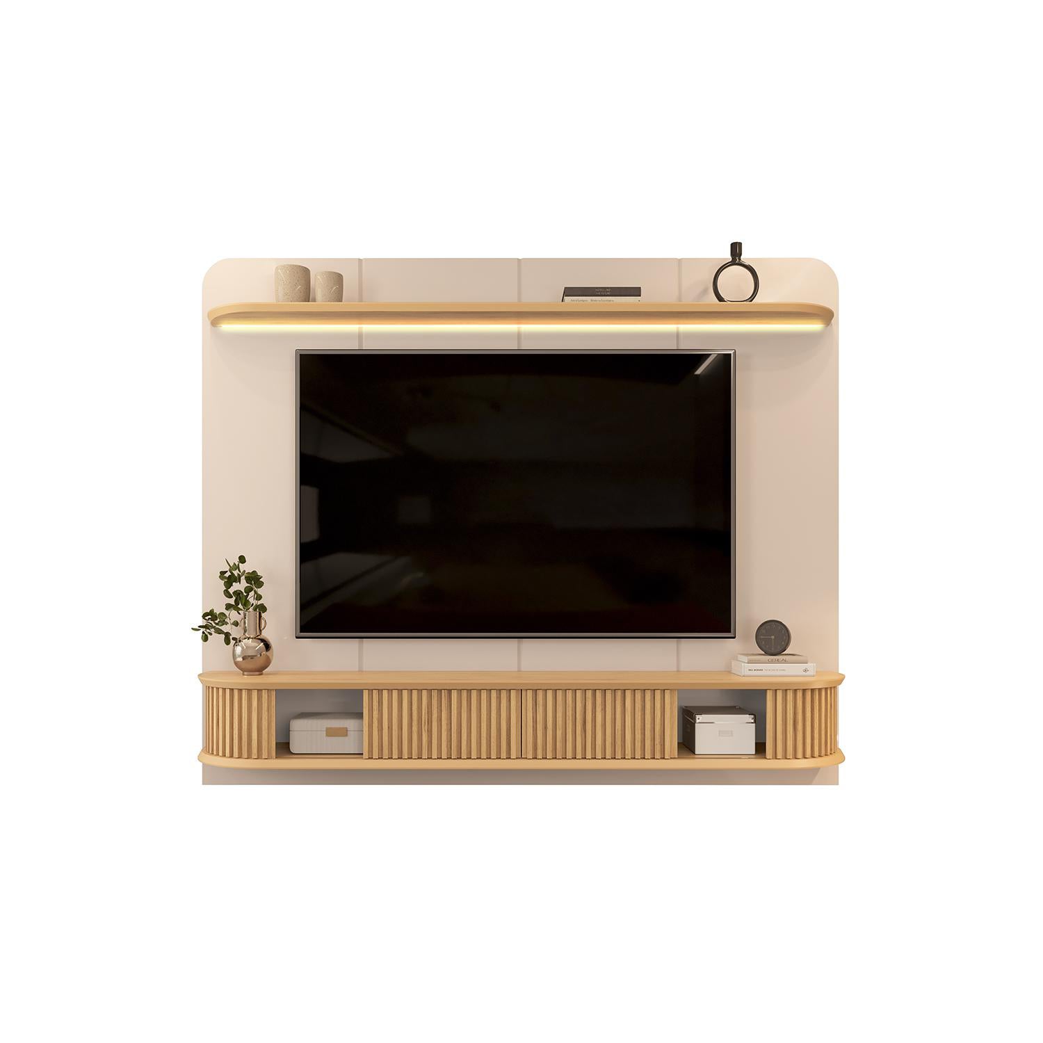 Panel Tv Cami 215X169X38 Natural, Off White